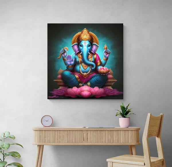 Divine_Luminescence:_The_Eternal_Presence_of_Lord_Ganesha_Radiating_Wisdom_and_Prosperity_-_Canvas_Painting_|_Hindu_Art,_Spiritual_Decor,_Wall_Art(FLP36X360226)