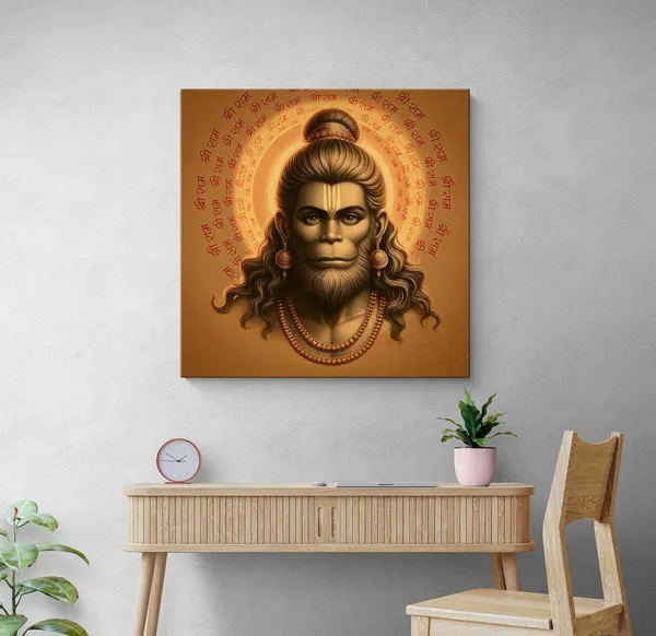 Majestic_Hanuman_with_Radiating_'Jai_Shri_Ram'_Mantra_-_Canvas_Painting_|_Hindu_Mythology_Art,_Hanuman_Devotional_Decor,_Indian_Religious_Painting(FLP24X240259)