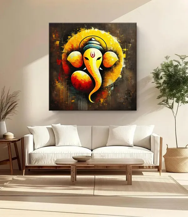 Lord_Ganesha's_Celestial_Harmony:_A_Vision_of_Divine_Power_and_Spiritual_Enlightenment_-_Canvas_Painting_|_Indian_Mythology_Art,_Meditation_Wall_Decor,_Ganesh_Canvas(FLP36X360232)