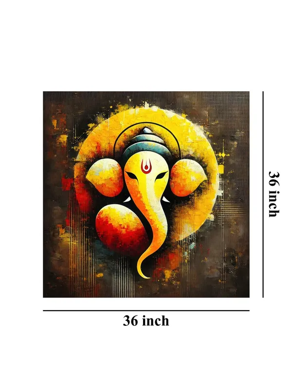 Lord_Ganesha's_Celestial_Harmony:_A_Vision_of_Divine_Power_and_Spiritual_Enlightenment_-_Canvas_Painting_|_Indian_Mythology_Art,_Meditation_Wall_Decor,_Ganesh_Canvas(FLP36X360232)
