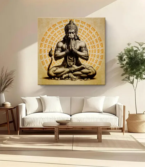 Hanuman_Meditating_with_'Jai_Shri_Ram'_Mantra_in_Background_-_Canvas_Painting_|_Spiritual_Meditation_Art,_Hindu_Mythology_Decor,_Hanuman_Devotion(FLP36X360263)