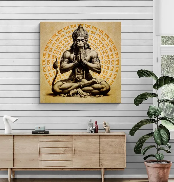 Hanuman_Meditating_with_'Jai_Shri_Ram'_Mantra_in_Background_-_Canvas_Painting_|_Spiritual_Meditation_Art,_Hindu_Mythology_Decor,_Hanuman_Devotion(FLP36X360263)