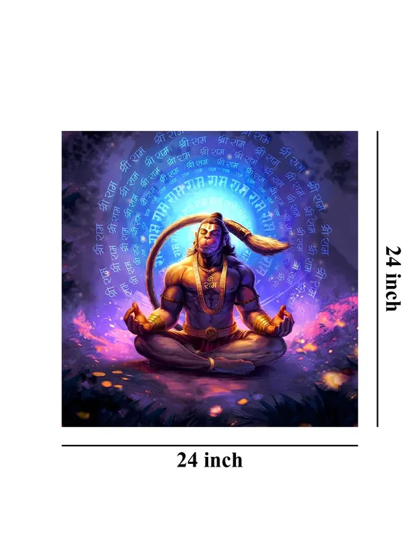 Hanuman_Meditating_in_Ice_Cave_Canvas_Painting:_Spiritual_and_Mystical_Art_of_Hanuman_in_Serenity_|_Unique_Canvas_Art_for_Meditation_Room(FLP24X240268)