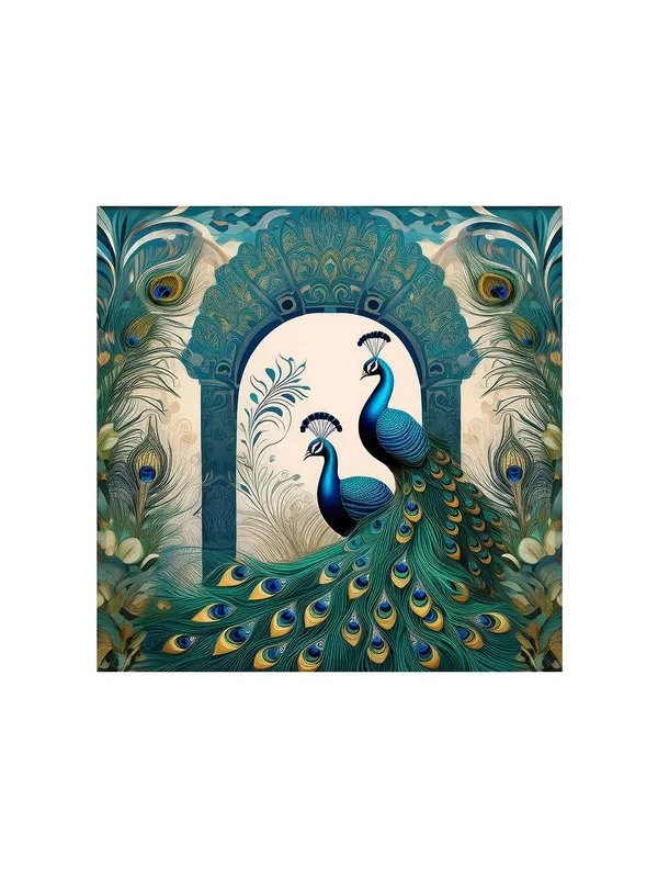 Royal_Archways:_Peacocks_and_Timeless_Beauty_in_an_Ornate_Canvas_Painting_for_Luxurious_Home_Décor(FLP24X240299)