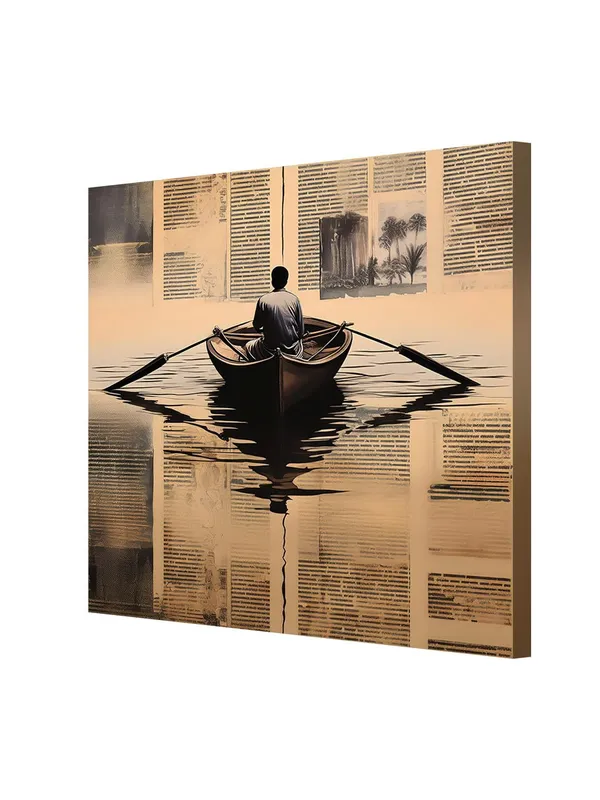 Solitary_Voyage:_A_Thoughtful_Rowing_Boat_Canvas_Painting_Reflecting_Artistic_Introspection,_Perfect_for_Symbolic_Journey_Art_and_Home_Décor(FLP36X360296)