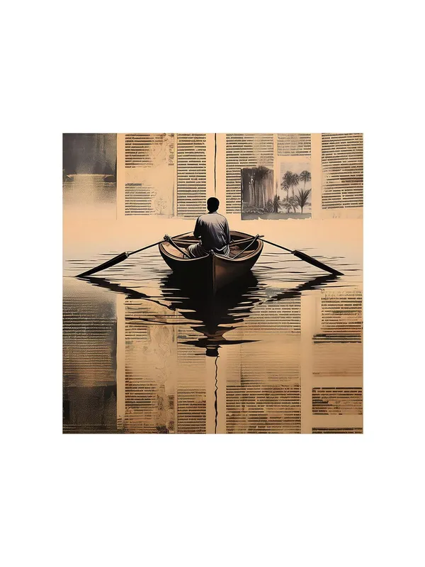 Solitary_Voyage:_A_Thoughtful_Rowing_Boat_Canvas_Painting_Reflecting_Artistic_Introspection,_Perfect_for_Symbolic_Journey_Art_and_Home_Décor(FLP36X360296)