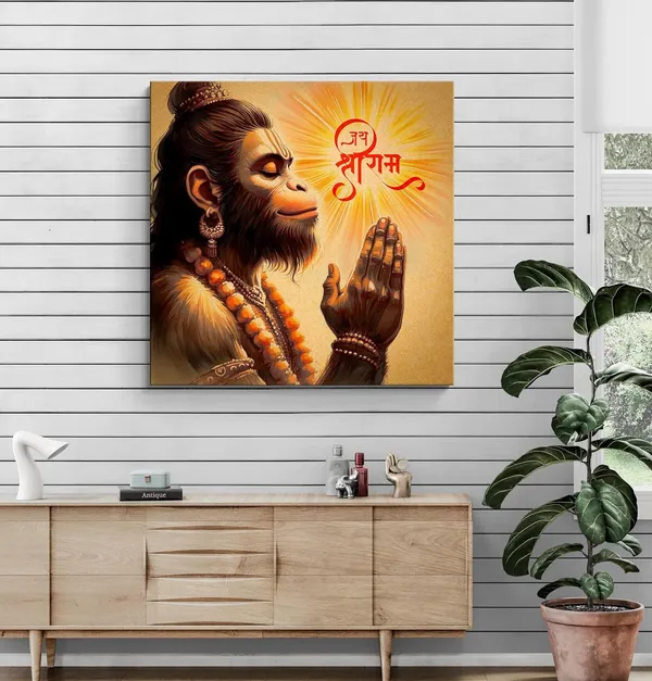 Hanuman's_Fiery_Aura_Canvas_Painting:_Vivid_and_Energetic_Art_of_Lord_Hanuman_|_Bold_Spiritual_Home_Décor_|_Dynamic_and_Expressive_Canvas_Art(FLP36X360267)