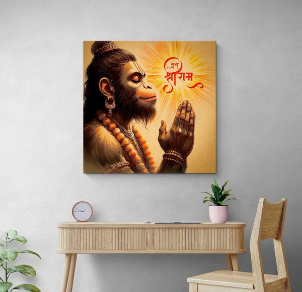 Hanuman's_Fiery_Aura_Canvas_Painting:_Vivid_and_Energetic_Art_of_Lord_Hanuman_|_Bold_Spiritual_Home_Décor_|_Dynamic_and_Expressive_Canvas_Art(FLP36X360267)
