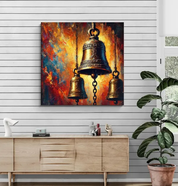 Golden_Temple_Bells_with_Vibrant_Abstract_Background_-_Canvas_Painting_|_Spiritual_Art,_Indian_Religious_Decor,_Temple_Deco(FLP36X360247)
