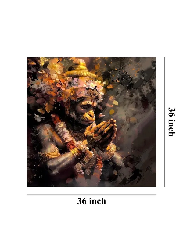 Hanuman_in_Deep_Prayer_with_Floral_Garland_-_Canvas_Painting_|_Hindu_Devotional_Art,_Indian_Religious_Decor,_Hanuman_Spirituality_Painting(FLP36X360262)