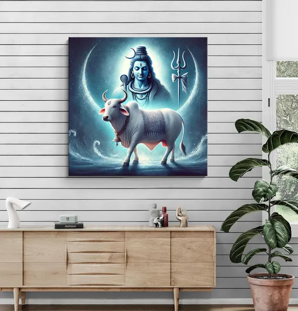 Shiva_with_Nandi_Canvas_Painting_Art:_Divine_Portrait_of_Lord_Shiva_with_His_Sacred_Bull_Nandi_for_Spiritual_Home_and_Temple_Décor(FLP24X240284)