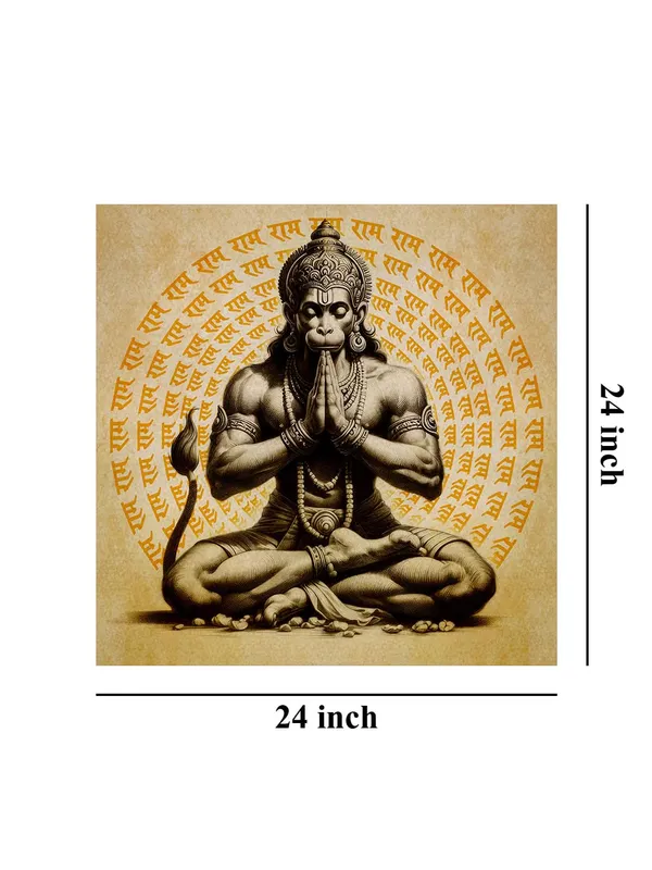 Hanuman_Meditating_with_'Jai_Shri_Ram'_Mantra_in_Background_-_Canvas_Painting_|_Spiritual_Meditation_Art,_Hindu_Mythology_Decor,_Hanuman_Devotion(FLP24X240263)