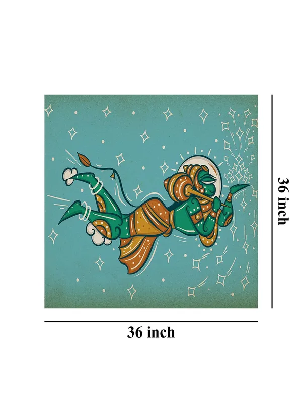 Mythical_Hanuman_Flying_with_the_Mountain_of_Herbs_in_Indian_Folk_Style_-_Canvas_Painting_|_Ramayana_Art,_Indian_Mythology_Decor,_Hanuman_Wall_Art(FLP36X360254)