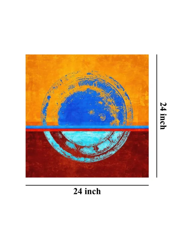 Minimalist_Abstract_Circle_Canvas:_Modern_Art_with_Blue_and_Orange_Hues_for_Stylish_Home_and_Office_Wall_Décor(FLP24X240292)