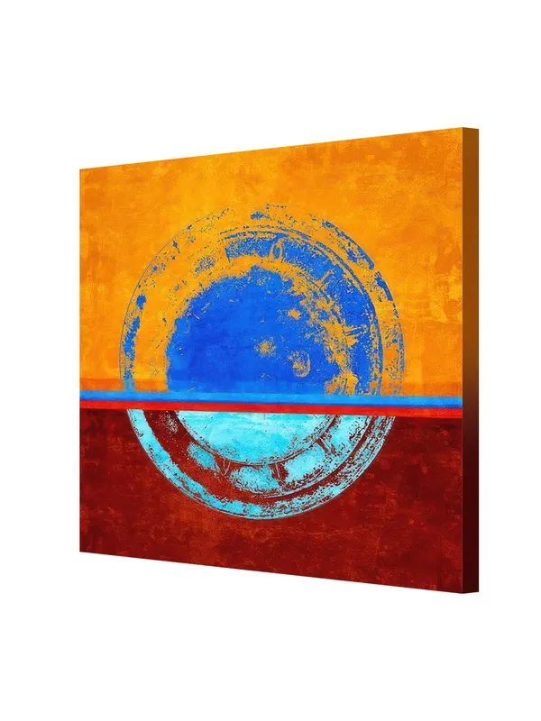 Minimalist_Abstract_Circle_Canvas:_Modern_Art_with_Blue_and_Orange_Hues_for_Stylish_Home_and_Office_Wall_Décor(FLP24X240292)