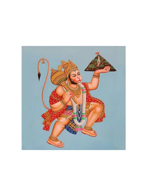Hanuman_Carrying_the_Sanjeevani_Mountain_with_Devotion_-_Canvas_Painting_|_Ramayana_Art,_Hindu_Mythology_Decor,_Hanuman_Wall_Art(FLP24X240256)