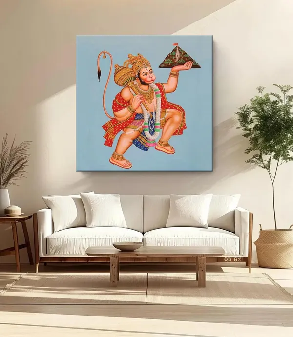 Hanuman_Carrying_the_Sanjeevani_Mountain_with_Devotion_-_Canvas_Painting_|_Ramayana_Art,_Hindu_Mythology_Decor,_Hanuman_Wall_Art(FLP24X240256)