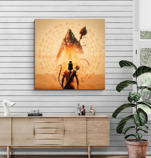Lord_Ram_and_Hanuman_with_Glowing_Divine_Presence_-_Canvas_Painting_|_Hindu_Deity_Art,_Ramayana_Devotional_Painting,_Spiritual_Wall_Decor(FLP36X360264)