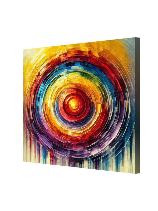 Radiant_Spectrum:_A_Colorful_Abstract_Circle_Canvas_Painting_Evoking_Energy_and_Vibrance_for_Modern_Home_Decor(FLP24X240302)