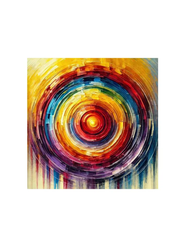 Radiant_Spectrum:_A_Colorful_Abstract_Circle_Canvas_Painting_Evoking_Energy_and_Vibrance_for_Modern_Home_Decor(FLP24X240302)