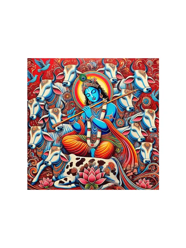 Lord_Krishna_Playing_the_Flute_Surrounded_by_Sacred_Cows_-_Canvas_Painting_|_Krishna_Art,_Hindu_Religious_Painting,_Indian_Mythology_Décor(FLP36X360240)