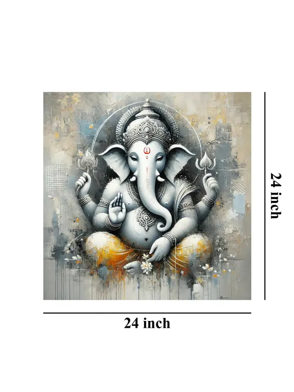 Ganesha's_Sacred_Aura:_The_Embodiment_of_Strength,_Wisdom,_and_Compassion_in_the_Cosmic_Realm_-_Canvas_Painting_|_Hinduism_Art,_Vedic_Decor,_Lord_Ganesha_Painting(FLP24X240231)