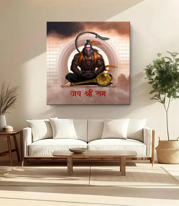 Powerful_Image_of_Hanuman_Meditating_with_Chant_of_'Jai_Shri_Ram'_-_Canvas_Painting_|_Hindu_Deity_Art,_Hanuman_Wall_Decor,_Religious_Home_Decor(FLP36X360252)