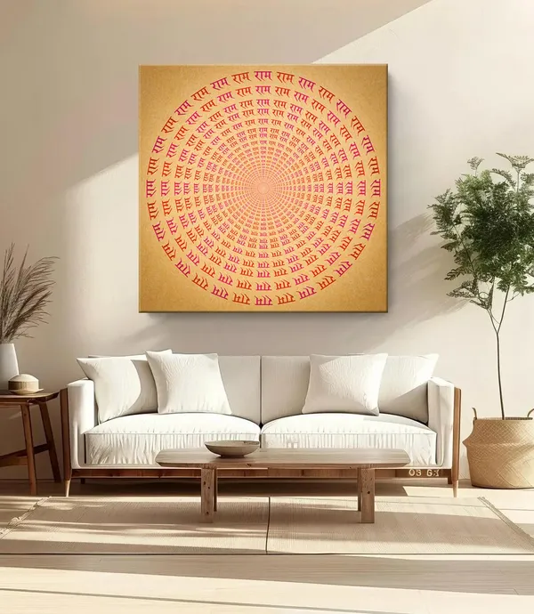 Colorful_Ram_Naam_Mandala_Canvas_painting:_Spiritual_Art_with_Vibrant_Sanskrit_Inscriptions_for_Meditation_and_Devotional_Spaces_Wall_Art_(FLP24X240273)