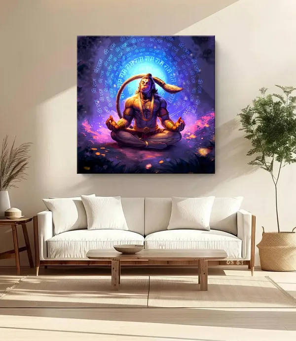 Hanuman_Meditating_in_Ice_Cave_Canvas_Painting:_Spiritual_and_Mystical_Art_of_Hanuman_in_Serenity_|_Unique_Canvas_Art_for_Meditation_Room(FLP36X360268)
