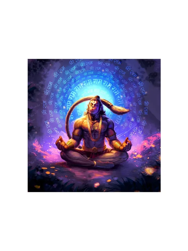 Hanuman_Meditating_in_Ice_Cave_Canvas_Painting:_Spiritual_and_Mystical_Art_of_Hanuman_in_Serenity_|_Unique_Canvas_Art_for_Meditation_Room(FLP36X360268)