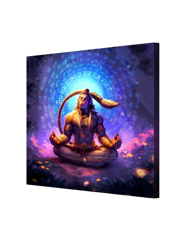 Hanuman_Meditating_in_Ice_Cave_Canvas_Painting:_Spiritual_and_Mystical_Art_of_Hanuman_in_Serenity_|_Unique_Canvas_Art_for_Meditation_Room(FLP36X360268)
