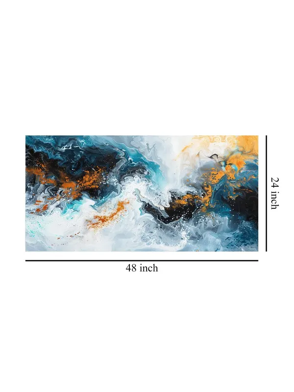 Ocean_Wave_Canvas_Painting_-_Abstract_Blue_and_Gold_Art_Print_-_Contemporary_Wall_Art_24x48_Inches_Framed_Art_(FLP24480721)