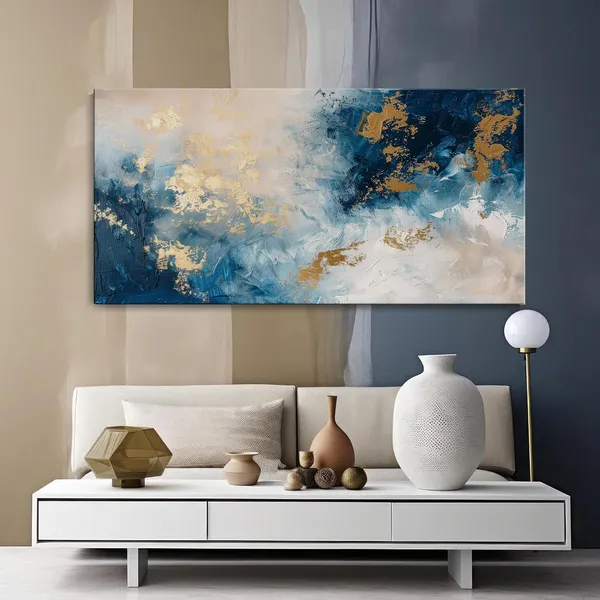 Abstract_Blue_and_Gold_Wave_Canvas_Painting_-_24x48_Inches_Framed_Art,_Perfect_for_Modern_Spaces_(FLP24480714)