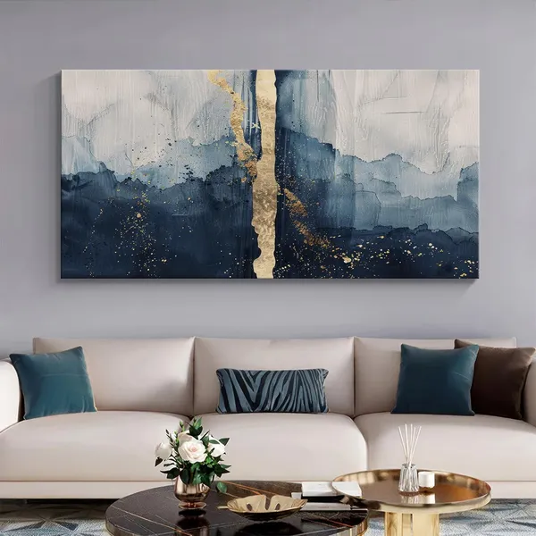 Bold_Blue_and_Gold_Abstract_Canvas_Painting_-_24x48_Inches_Framed_Art,_Perfect_for_Contemporary_Home_Decor_(FLP24480712)