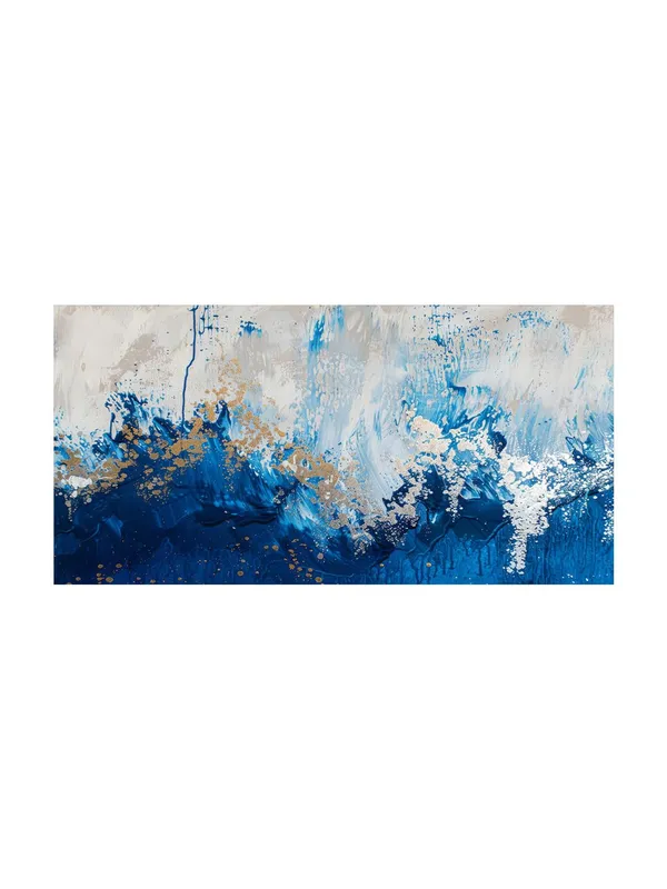 Abstract_Blue_and_Gold_Waves_Canvas_Painting_-_24x48_Inches_Framed_Art,_Contemporary_Wall_Decor_(FLP24480708)