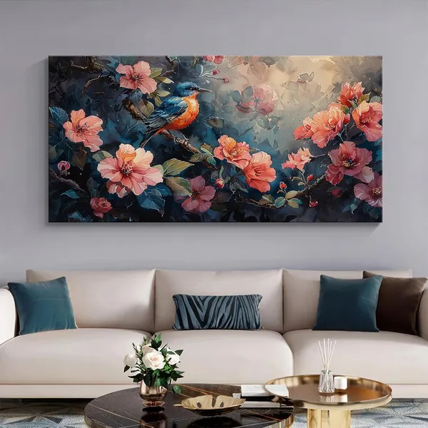 Vibrant_Floral_and_Bird_Canvas_Art_Print_-_24x48_Inches_Framed_Wall_Decor,_Perfect_for_Brightening_Up_Your_Living_Room_or_Office_(FLP24480694)
