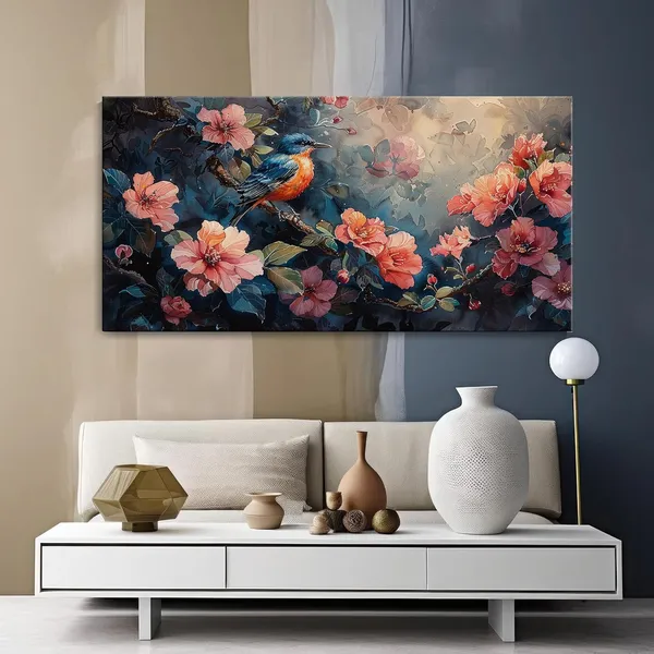 Vibrant_Floral_and_Bird_Canvas_Art_Print_-_24x48_Inches_Framed_Wall_Decor,_Perfect_for_Brightening_Up_Your_Living_Room_or_Office_(FLP24480694)