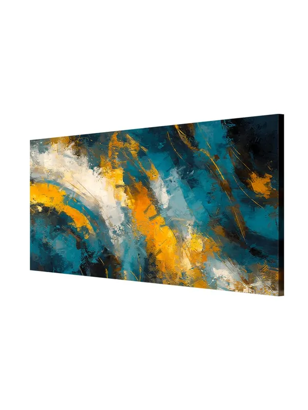 Dynamic_Abstract_Canvas_Painting_-_Blue_and_Yellow_Art_Print_-_Energetic_Wall_Decor_24x48_Inches_Framed_Art_(FLP24480738)