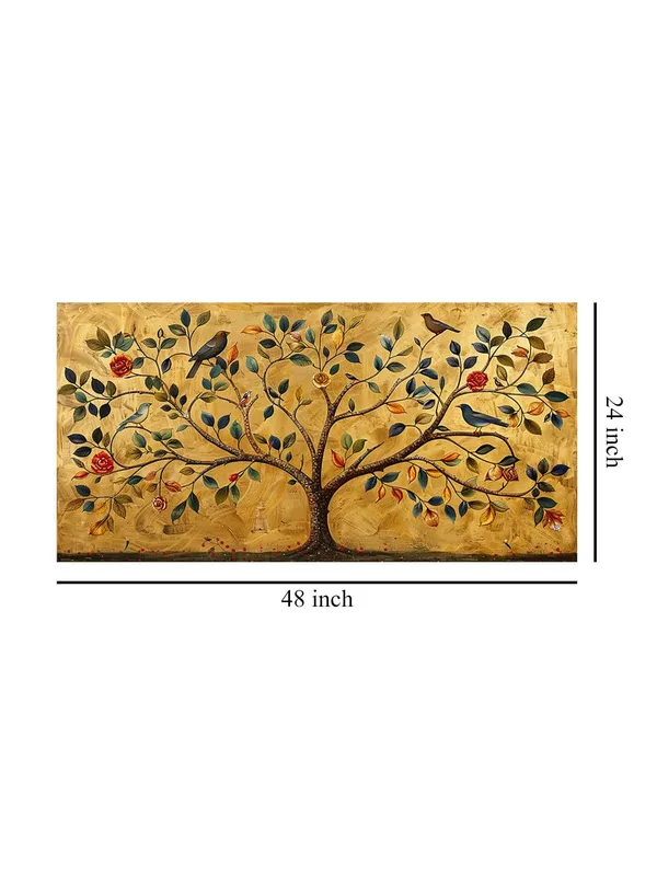Golden_Tree_of_Life_Canvas_Painting_-_24x48_Inches_Framed_Art,_Elegant_Symbolic_Wall_Decor_(FLP24480717)