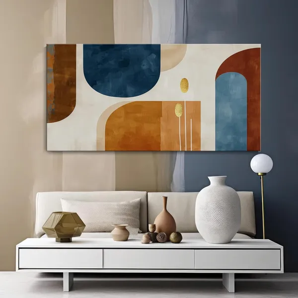Abstract_Geometric_Canvas_Painting_-_Blue_and_Orange_Art_Print_-_Modern_Home_Decor_24x48_Inches_Framed_Art_(FLP24480720)