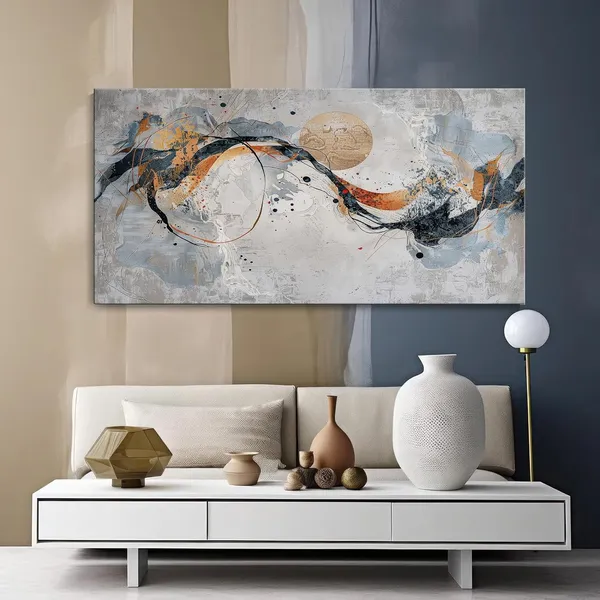 Dynamic_Abstract_Canvas_Painting_-_Orange_and_Blue_Art_Print_-_Contemporary_Wall_Decor_24x48_Inches_Framed_Art_(FLP24480740)