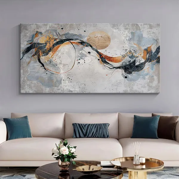 Dynamic_Abstract_Canvas_Painting_-_Orange_and_Blue_Art_Print_-_Contemporary_Wall_Decor_24x48_Inches_Framed_Art_(FLP24480740)