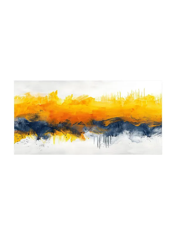 Abstract_Yellow_and_Blue_Horizon_Canvas_Painting_-_24x48_Inches_Framed_Art,_Modern_Wall_Decor_(FLP24480703)
