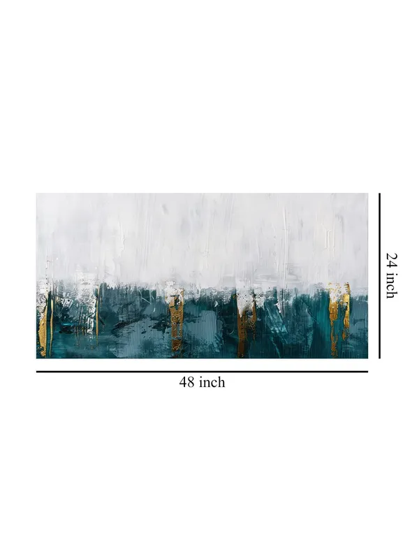 Minimalist_Abstract_Canvas_Painting_-_White_and_Teal_Art_Print_-_Modern_Home_Decor_24x48_Inches_Framed_Art_(FLP24480727)