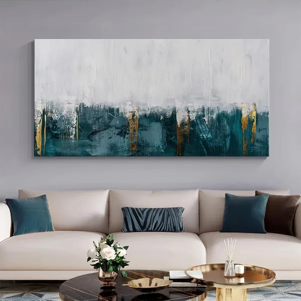 Minimalist_Abstract_Canvas_Painting_-_White_and_Teal_Art_Print_-_Modern_Home_Decor_24x48_Inches_Framed_Art_(FLP24480727)