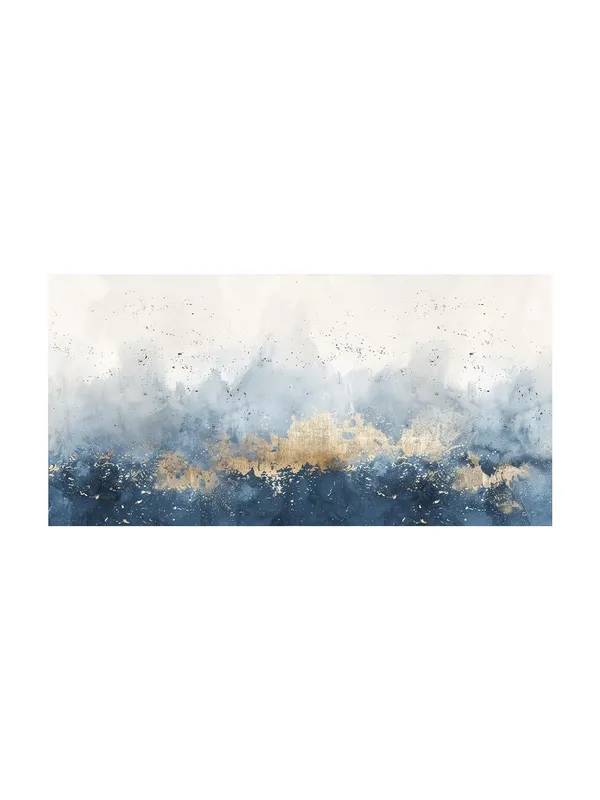 Abstract_Blue_and_Gold_Horizon_Canvas_Painting_-_24x48_Inches_Framed_Art,_Modern_Coastal_Wall_Decor_(FLP24480711)