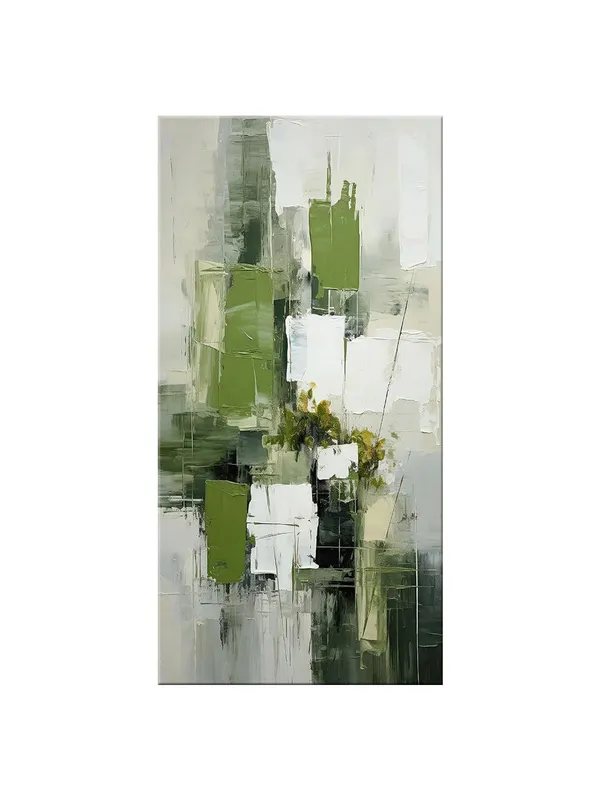 Contemporary_Abstract_Canvas_with_Geometric_Shapes_and_Green_Hues_Large_(24X48_Inches_FLP24480792)