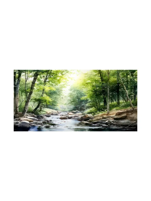 Serene_Forest_Stream_Canvas_Painting_Nature_Landscape_Wall_Art_Home_Decor_Large_Painting,_Big_Painting_(24X48_Inches_FLP24480758)