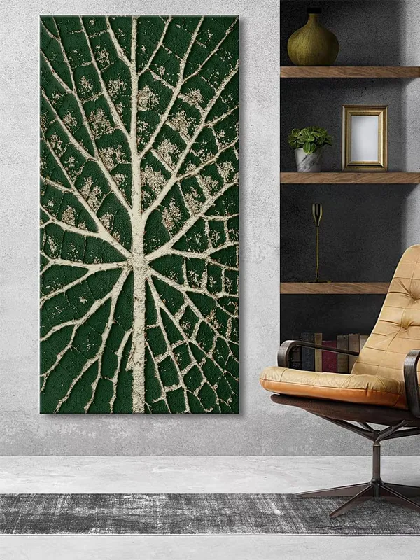 Nature_Inspired_Leaf_Texture_Green_Canvas_Painting,_Modern_Botanical_Art_Large_Painting,_Big_Painting_(24X48_Inches_FLP24480764)