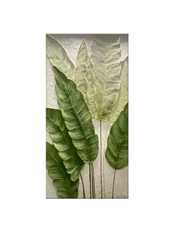 Botanical_Canvas_Wall_Art_with_Textured_Banana_Leaves_Design_Large_Painting,_Big_Painting_(24X48_Inches_FLP24480790)